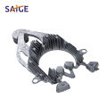 OEM Quality Aluminum Die Casting of Solar Light by Metal